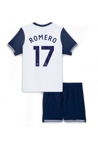 Fotbalové Dres Tottenham Hotspur Cristian Romero #17 Dětské Domácí Oblečení 2024-25 Krátký Rukáv (+ trenýrky)